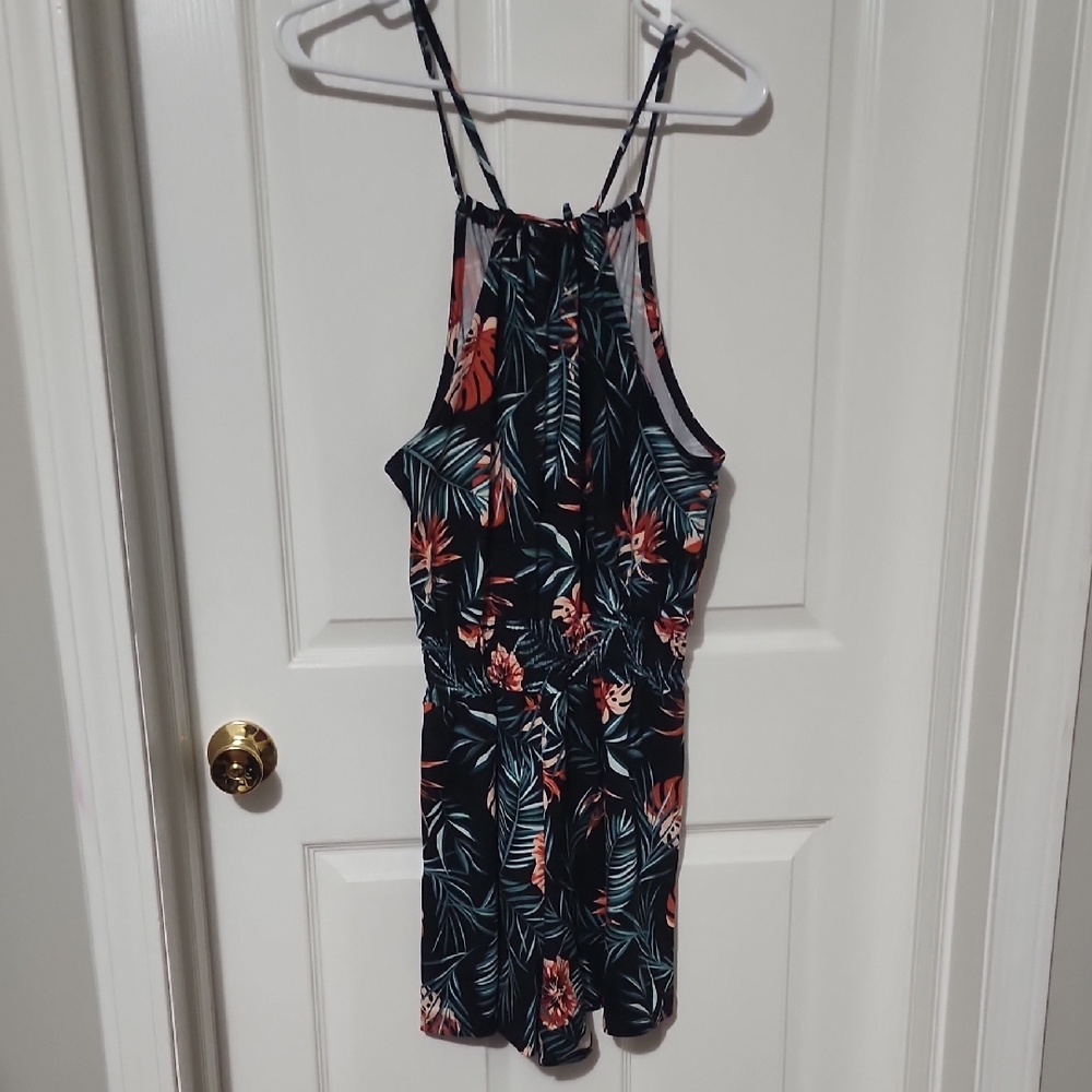 Tropical Print Womens One Piece